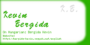 kevin bergida business card